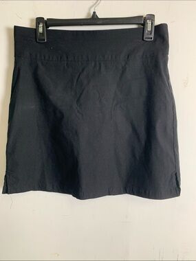 Rafaella Black Textured Skirt
